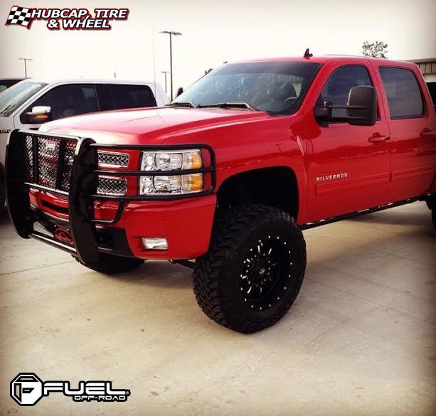 vehicle gallery/chevrolet silverado fuel krank d517 0X0  Matte Black & Milled wheels and rims